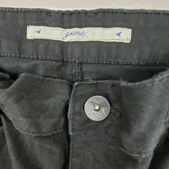 Grane Jeans Women's 11 Black Low Rise Straight Skinny Leg Stretch Cotton Denim - Picture 3 of 15